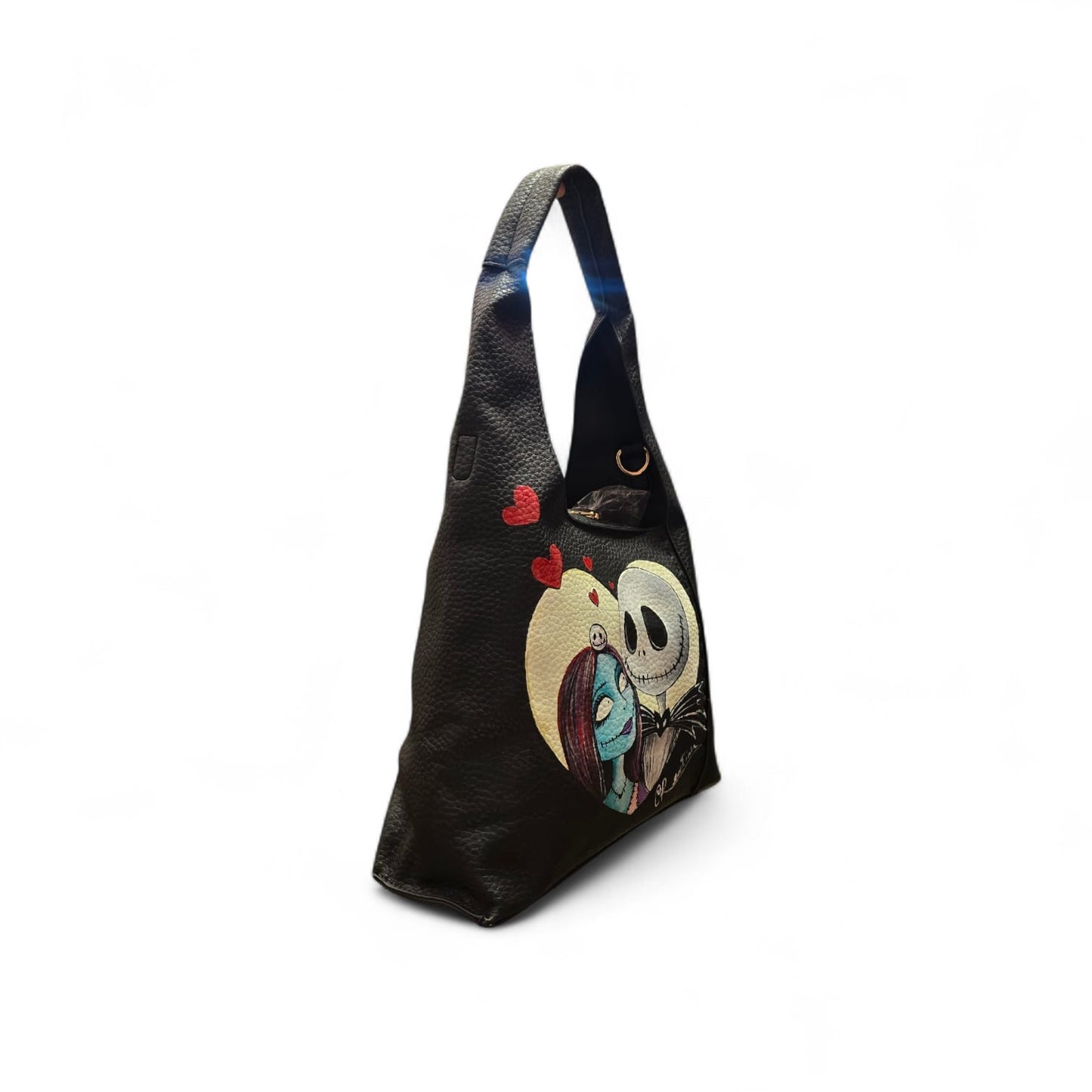 Jack e Sally di Nightmare Before Christmas Borsa Dipinta a Mano