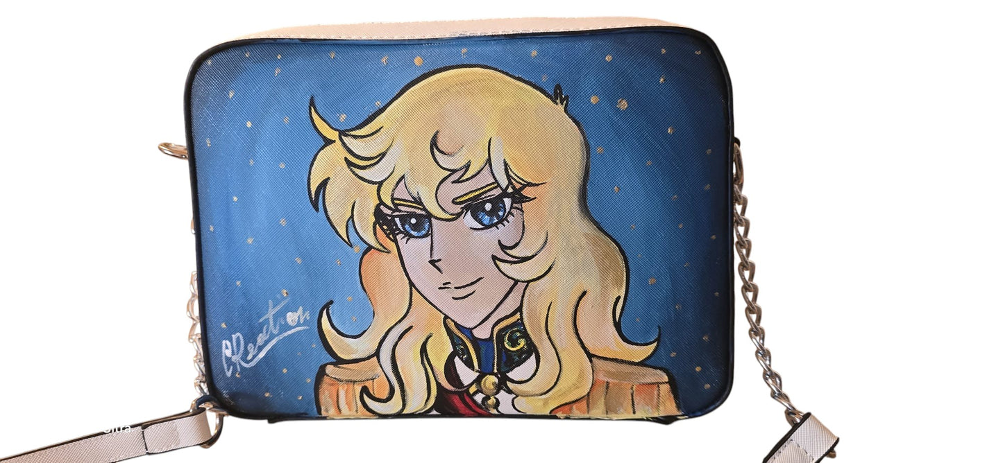 Borsa Dipinta a Mano – Lady Oscar (Le Rose di Versailles)