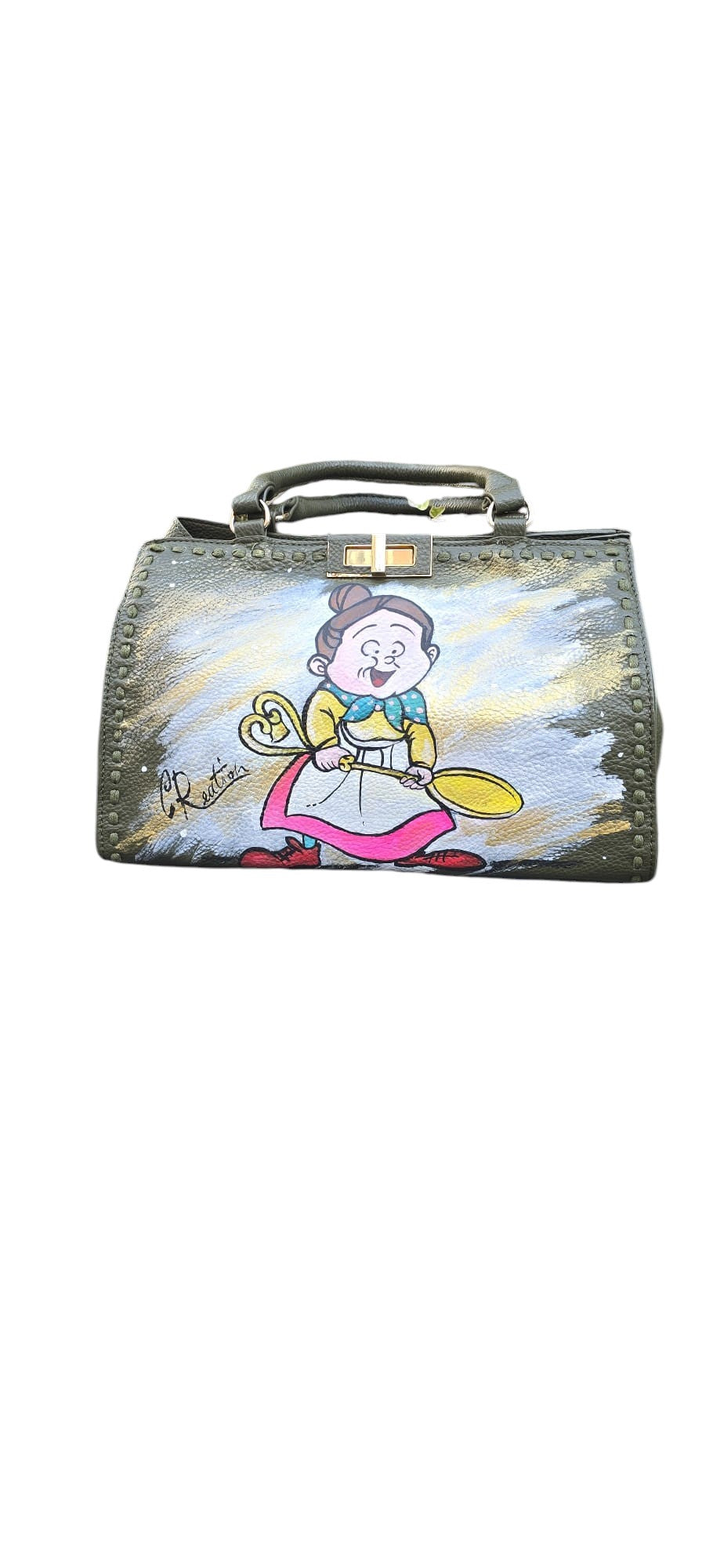 Borsa Dipinta a Mano – La Signora Minù (Lo scrigno segreto)