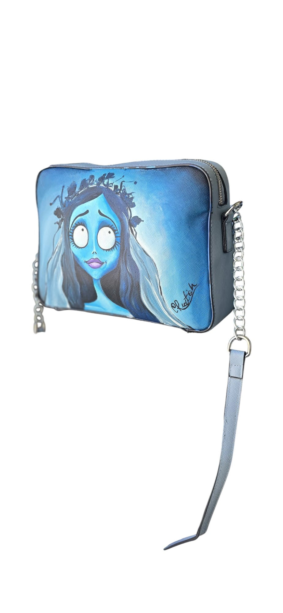 Borsa Dipinta a Mano – La Sposa Cadavere (Emily)
