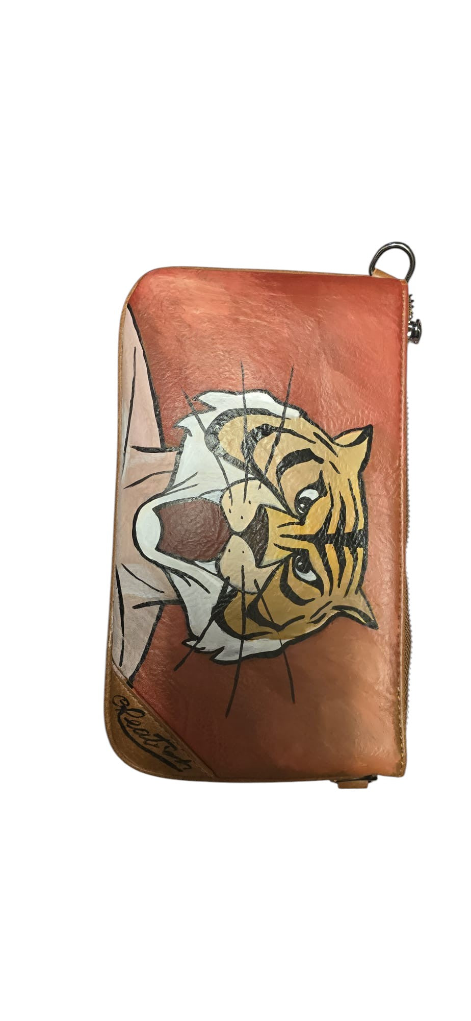 Pochette Uomo Dipinta a Mano – L'Uomo Tigre (Tiger Mask)