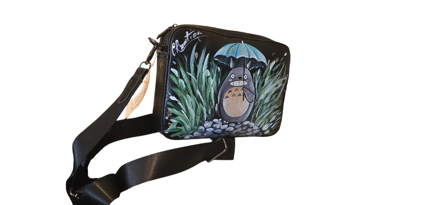 Totoro Borsa Dipinta a Mano