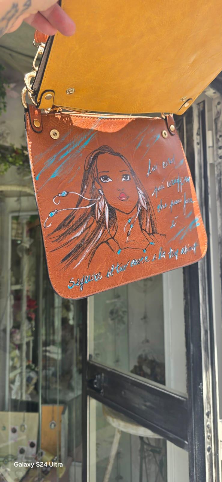 Pocahontas - borsa dipinta a mano