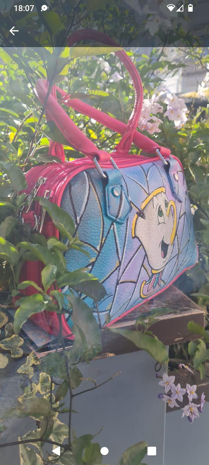 Chicco , Borsa dipinta a mano collezione la Bella e Bestia