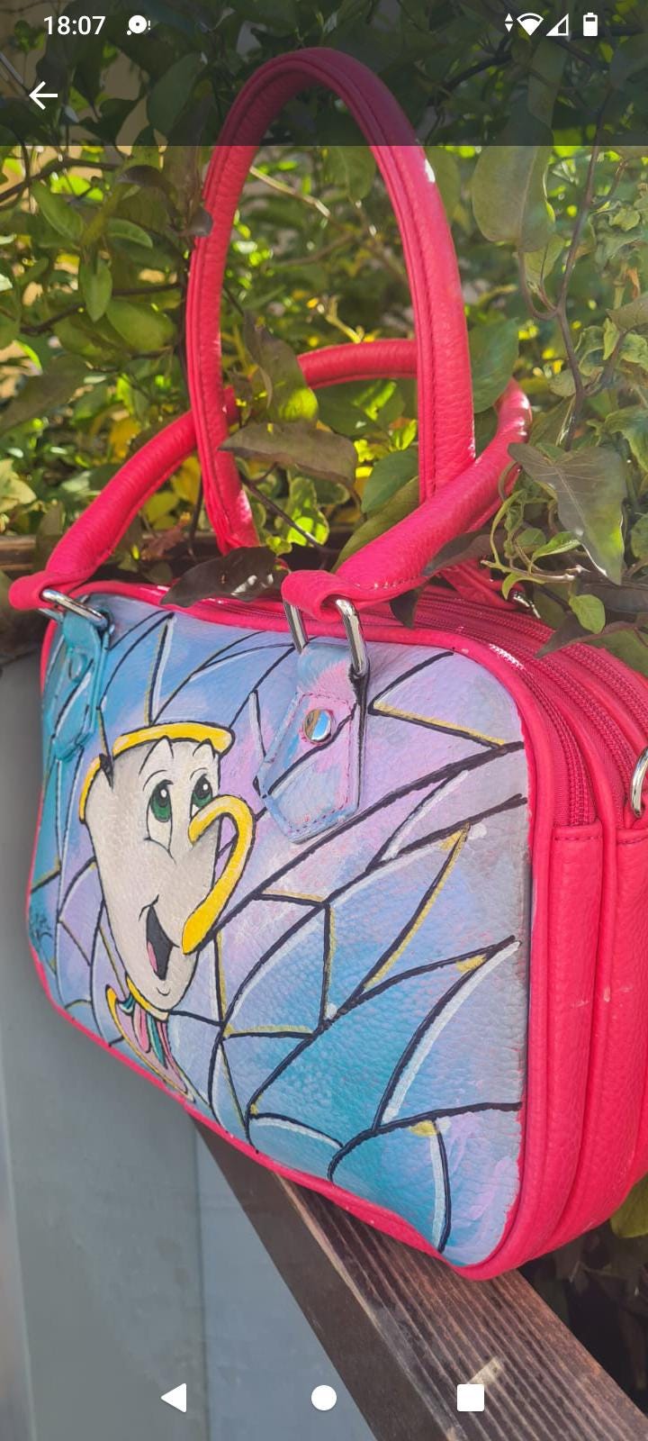 Chicco , Borsa dipinta a mano collezione la Bella e Bestia