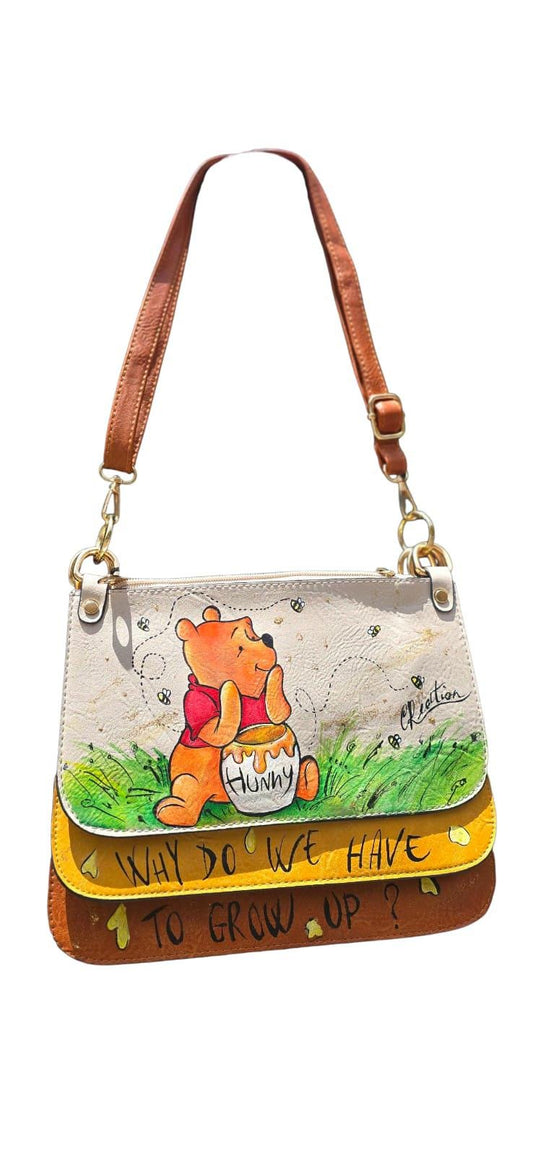 Winnie the Pooh - borsa dipinta a mano