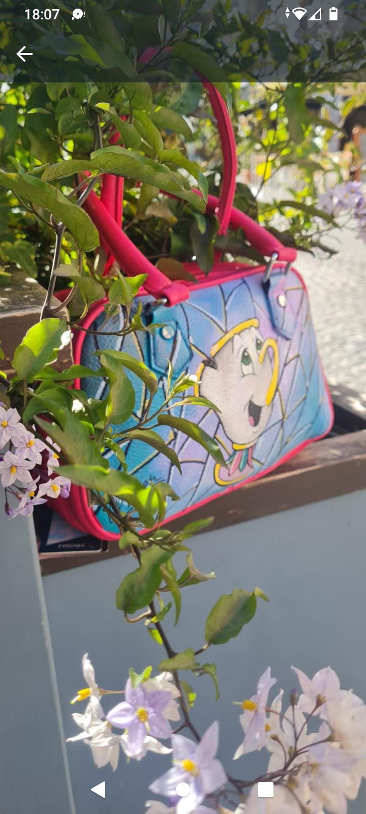 Chicco , Borsa dipinta a mano collezione la Bella e Bestia