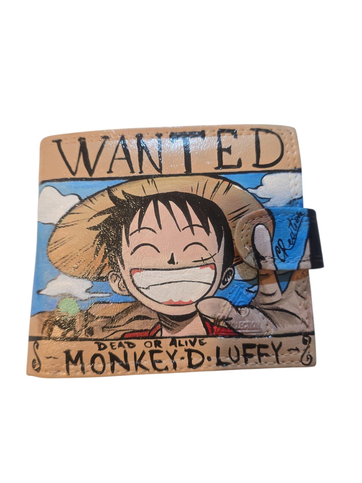 Portafoglio One Piece Luffy – Anime Dipinto a Mano – Accessorio Personalizzabile Otaku Se sei un vero fan di One Piece, questo portafoglio fa per te! Interamente *dipinto a mano* con il protagonista *Monkey D. Luffy*, è un accessorio artigianale unico, ricco di dettagli e carattere. Un’idea regalo perfetta per appassionati di anime e manga! 🖌 *Tecnica*: colori acrilici professionali resistenti