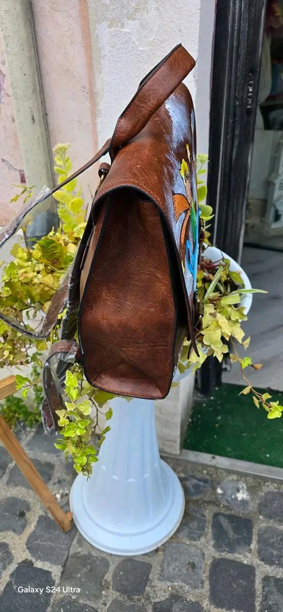 Der Kleine Prinz Rucksack-Schultasche Handbemalt