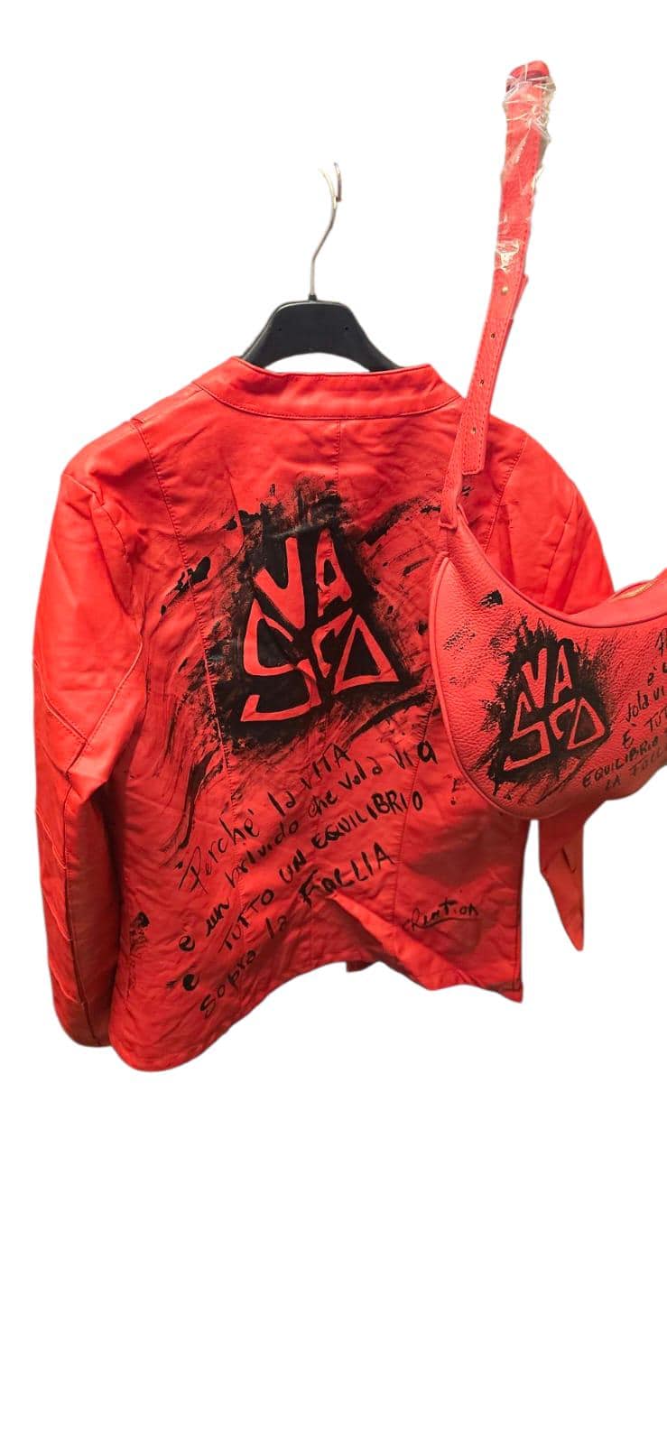 Vasco Rossi giacca dipinta a mano