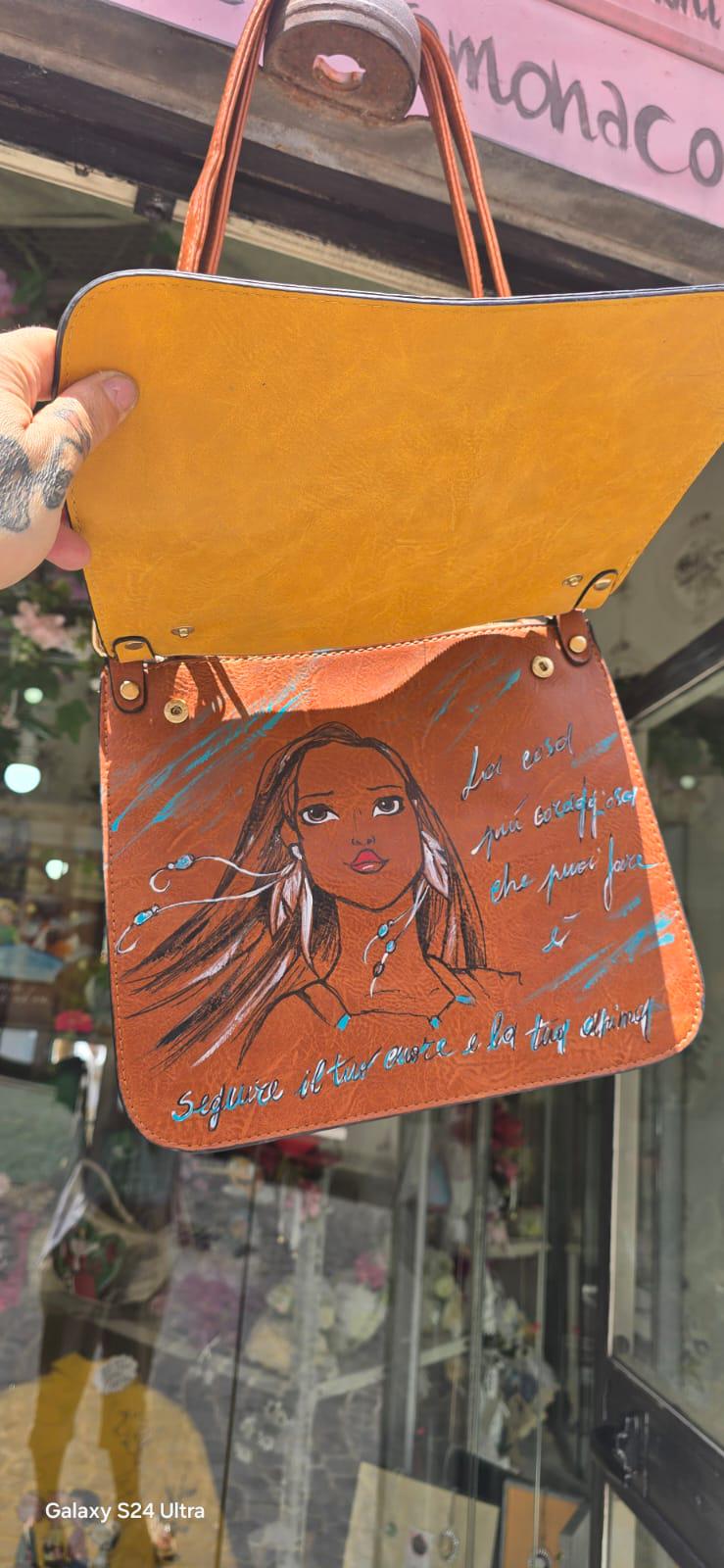 Pocahontas - borsa dipinta a mano