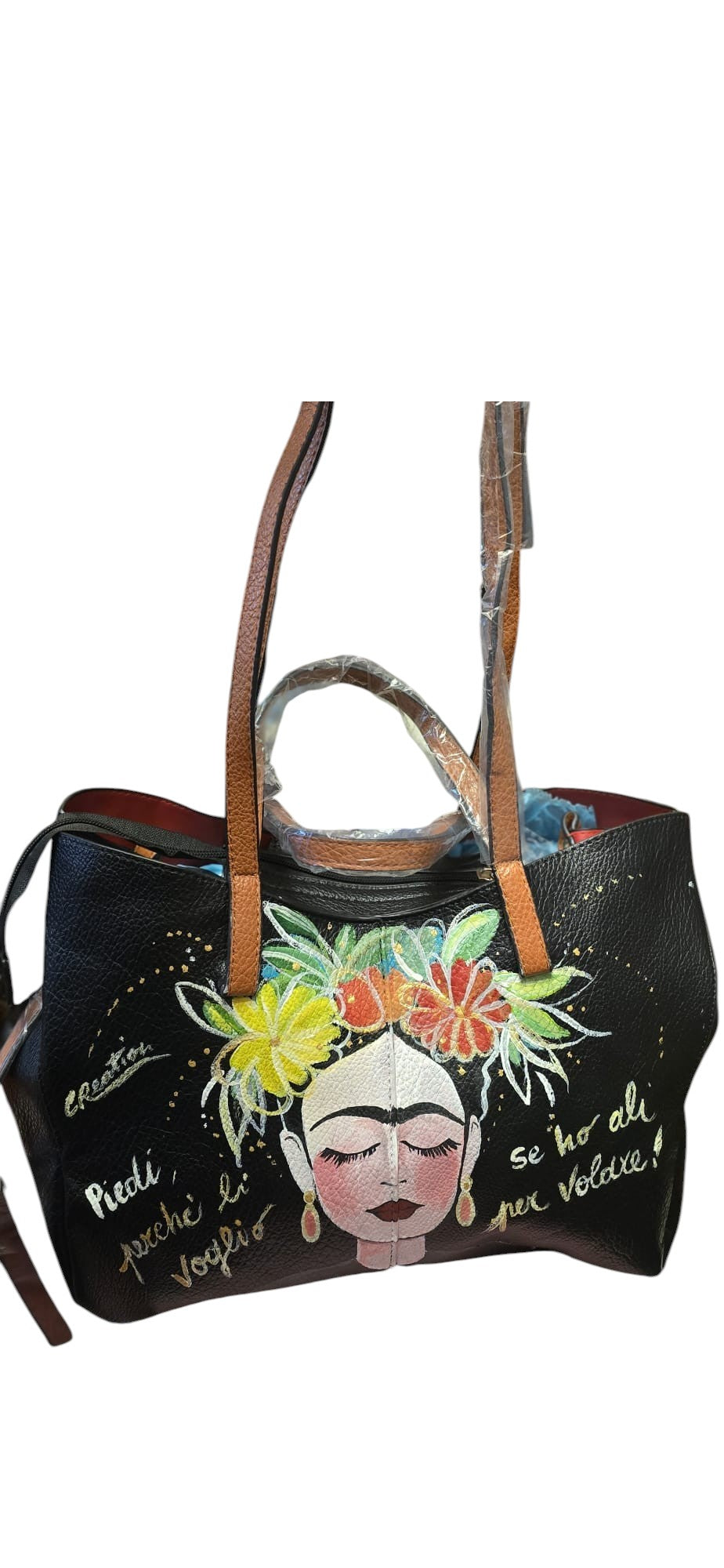 Borsa Dipinta a Mano – Frida Kahlo