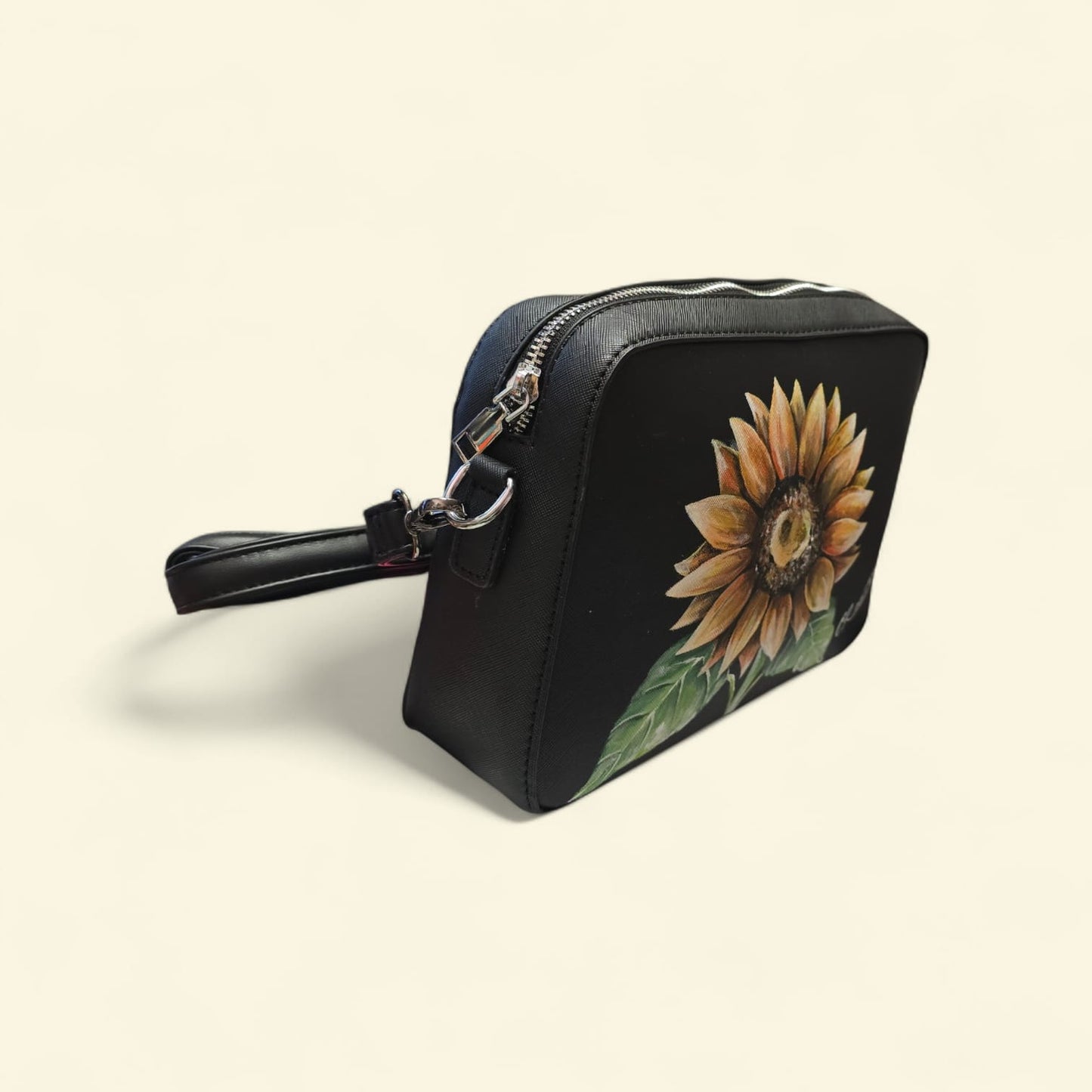 Borsa Dipinta a Mano – Girasole (Sunny Vibes)