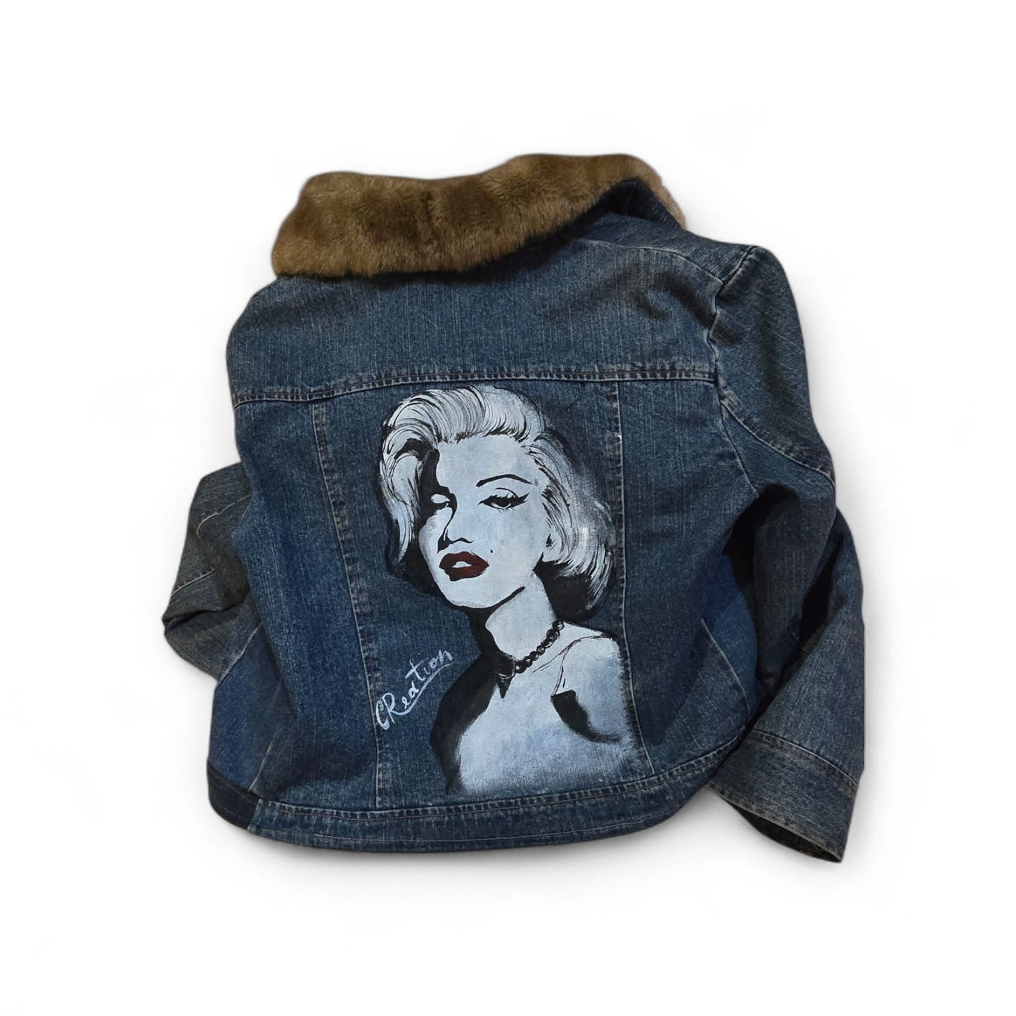 Giacca Dipinta a Mano – Marilyn Monroe (Icona Pop Art)