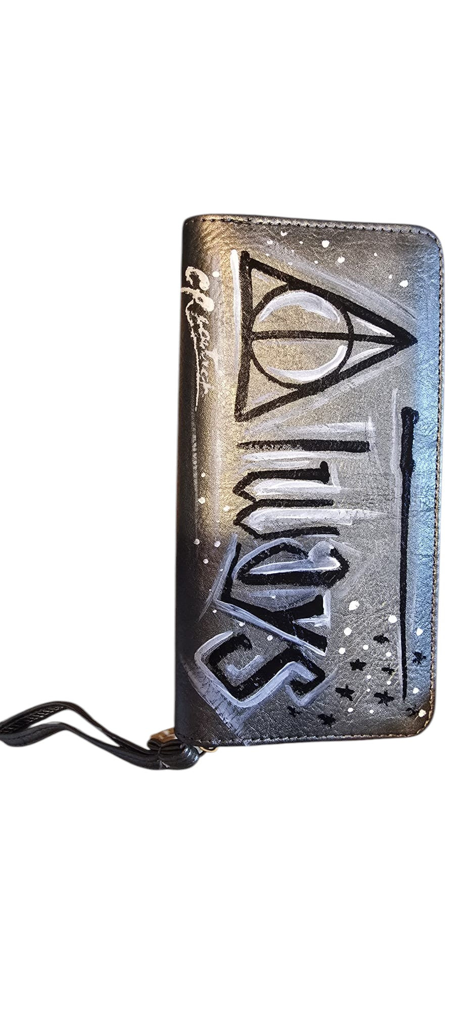 Portafoglio Harry Potter Dipinto a Mano – Portafoglio "Always" Severus Piton – Accessorio Magico Personalizzato – Idea Regalo Fantasy Artigianale
