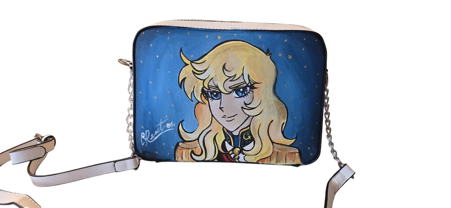 Borsa Dipinta a Mano – Lady Oscar (Le Rose di Versailles)