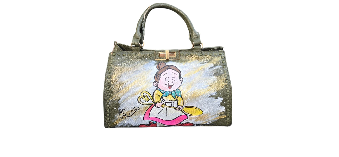 Borsa Dipinta a Mano – La Signora Minù (Lo scrigno segreto)
