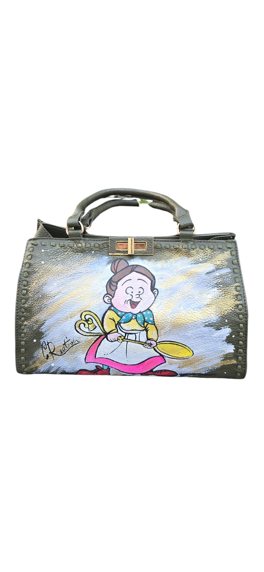 Borsa Dipinta a Mano – La Signora Minù (Lo scrigno segreto)
