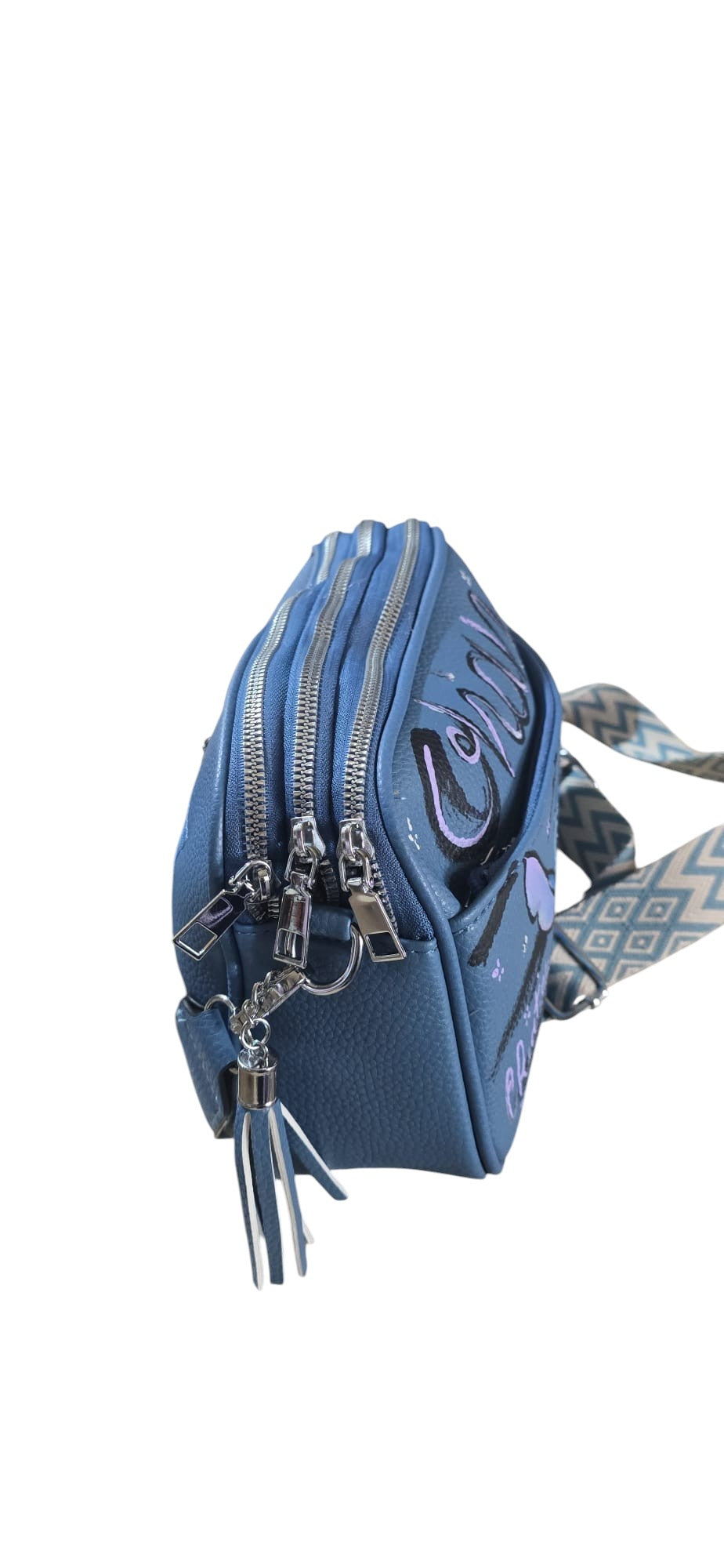 Borsa Dipinta a Mano – Stitch (Ohana)