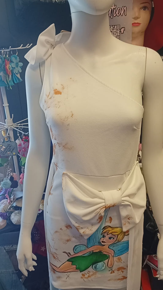 Vestito Dipinto a Mano Trilly | Abito Donna Taglia Unica Personalizzato