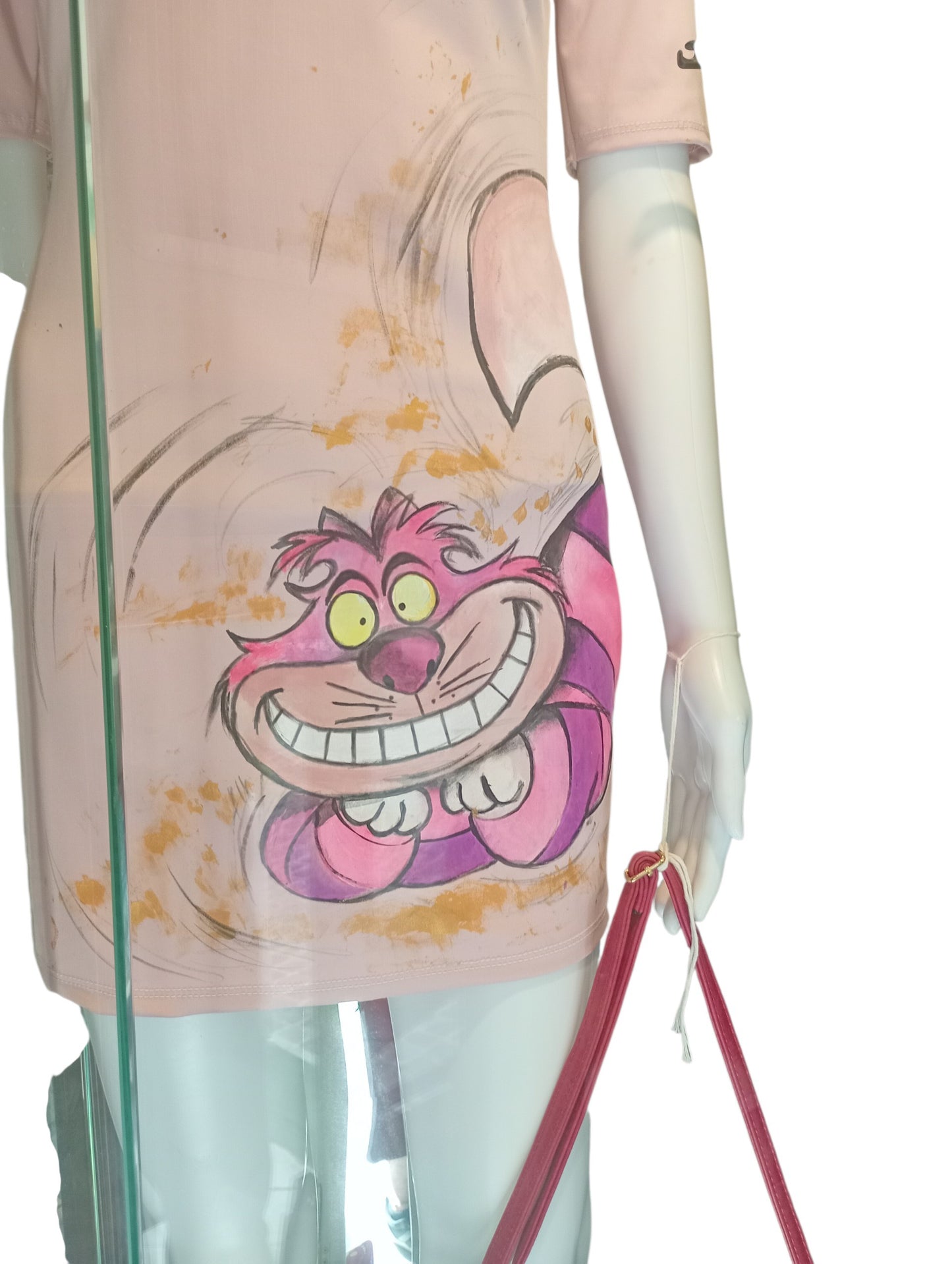 Vestito stregatto dipinto a mano