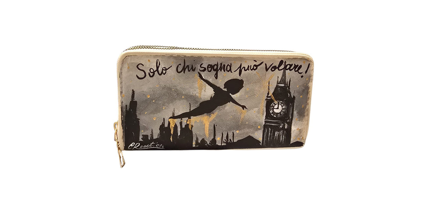Solo chi sogna può volare dipinto a mano