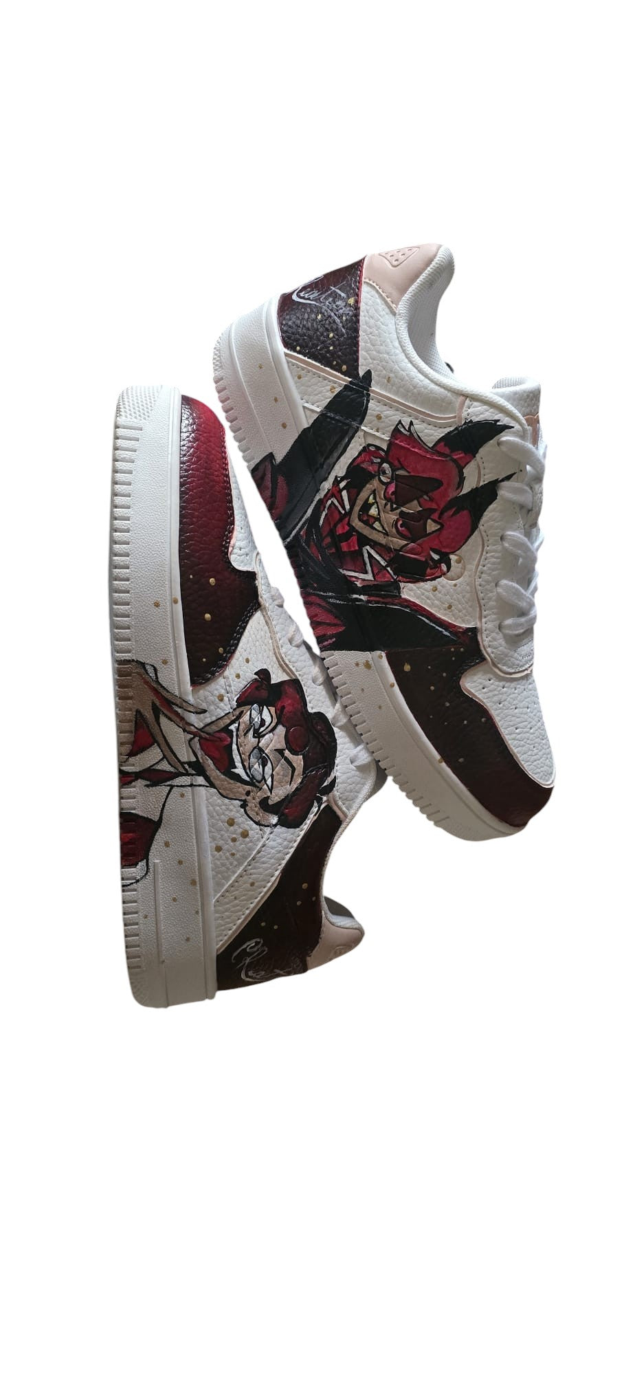 Scarpe Dipinte a Mano – Alastor (Hazbin Hotel)