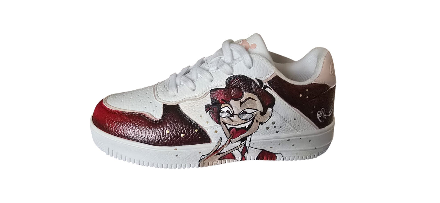 Scarpe Dipinte a Mano – Alastor (Hazbin Hotel)