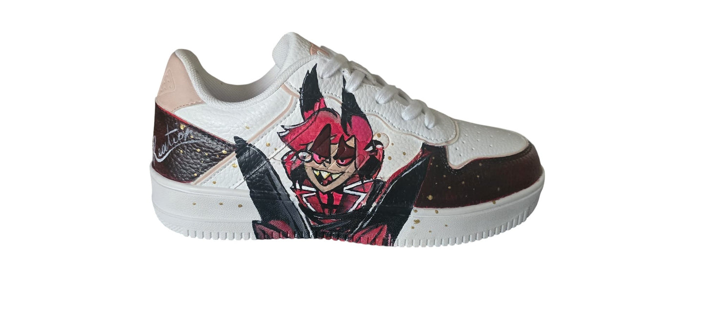 Scarpe Dipinte a Mano – Alastor (Hazbin Hotel)