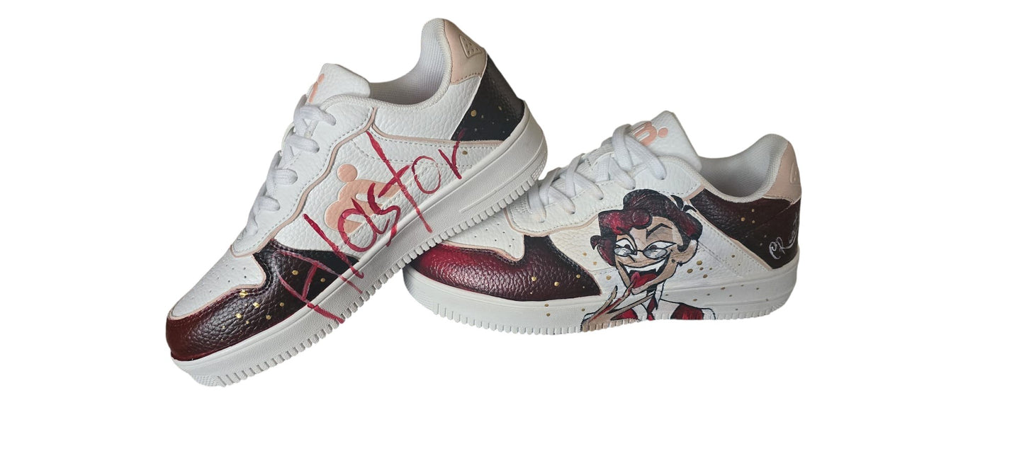 Scarpe Dipinte a Mano – Alastor (Hazbin Hotel)