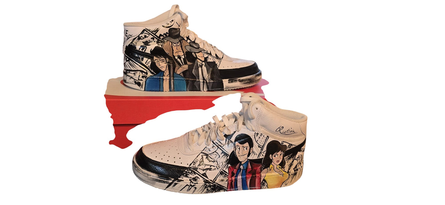 Nike Custom Dipinte a Mano – Lupin III & Gang