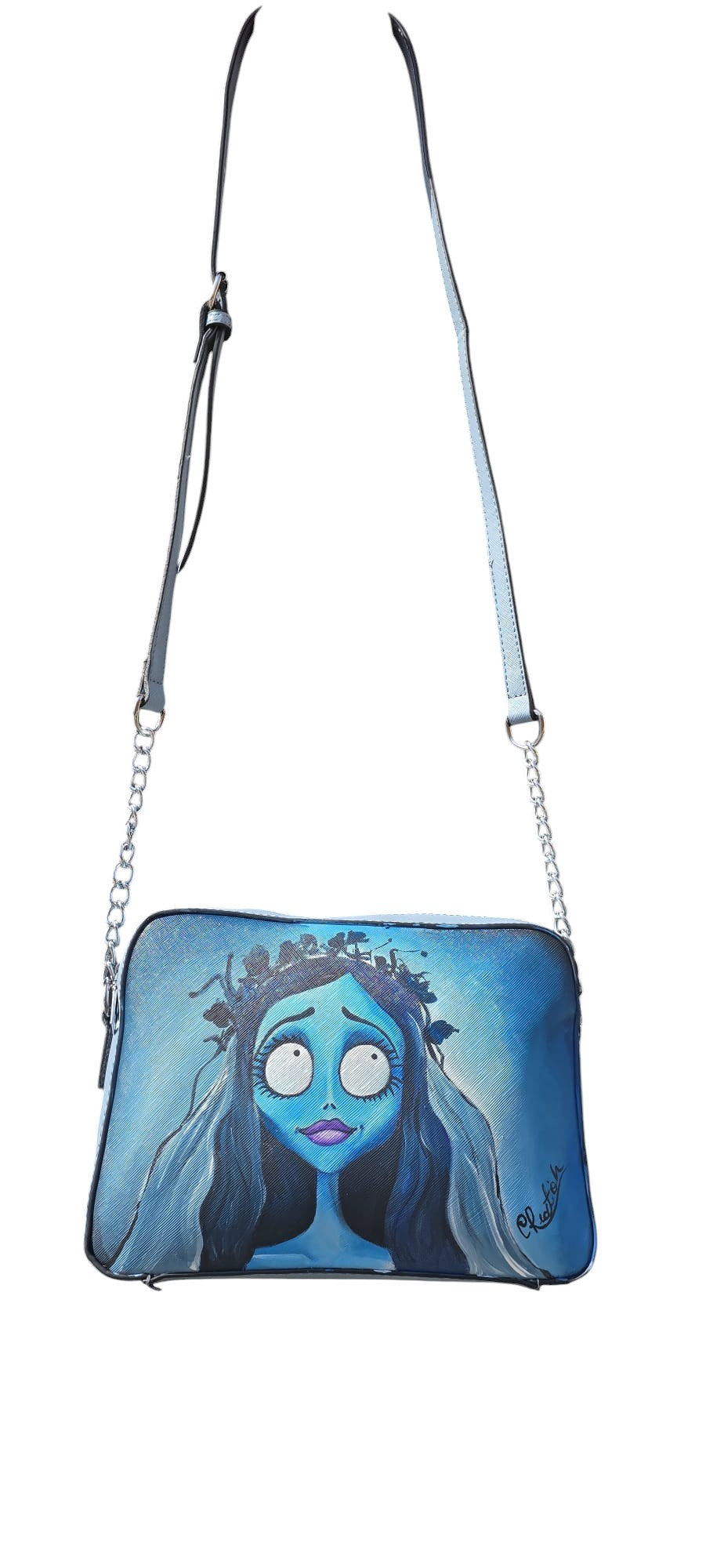Borsa Dipinta a Mano – La Sposa Cadavere (Emily)