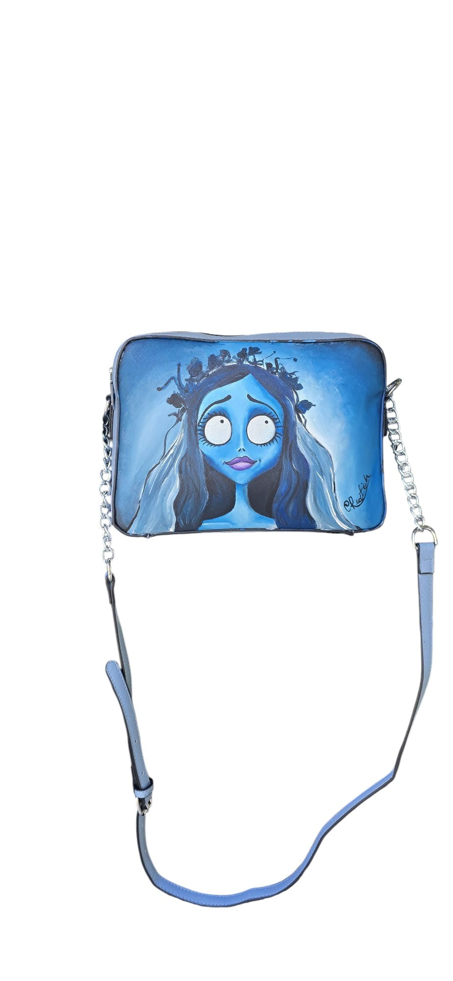 Borsa Dipinta a Mano – La Sposa Cadavere (Emily)