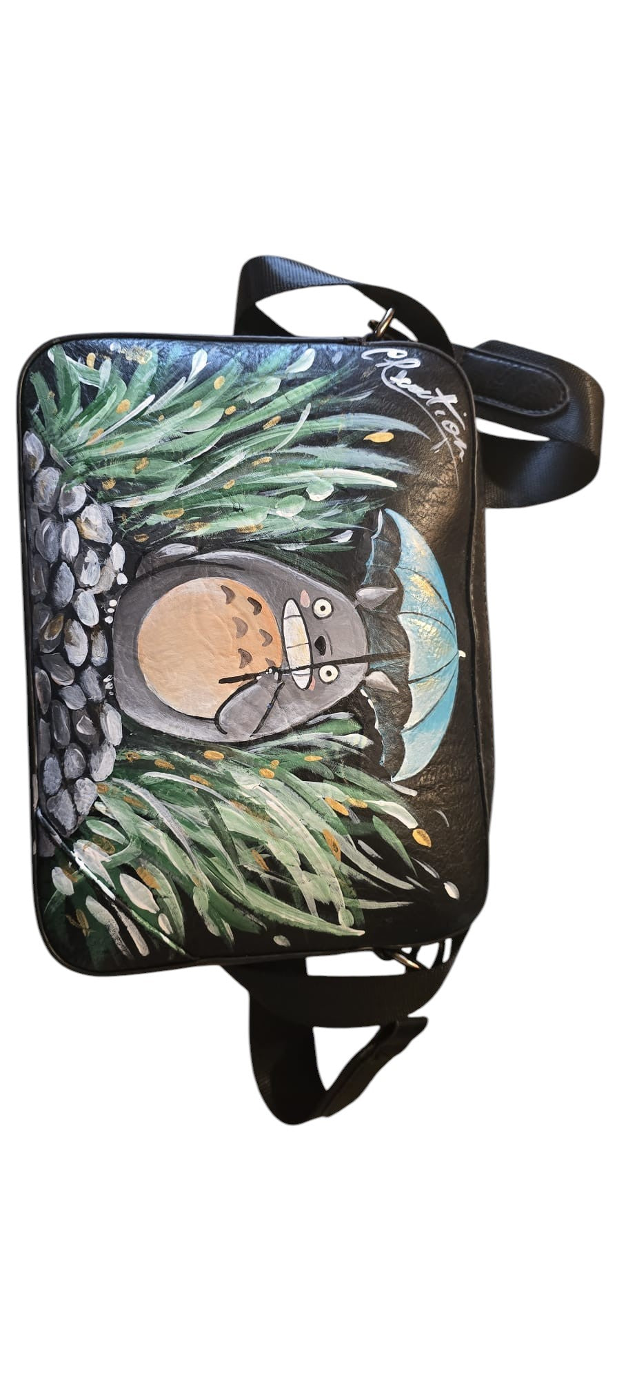 Totoro Borsa Dipinta a Mano