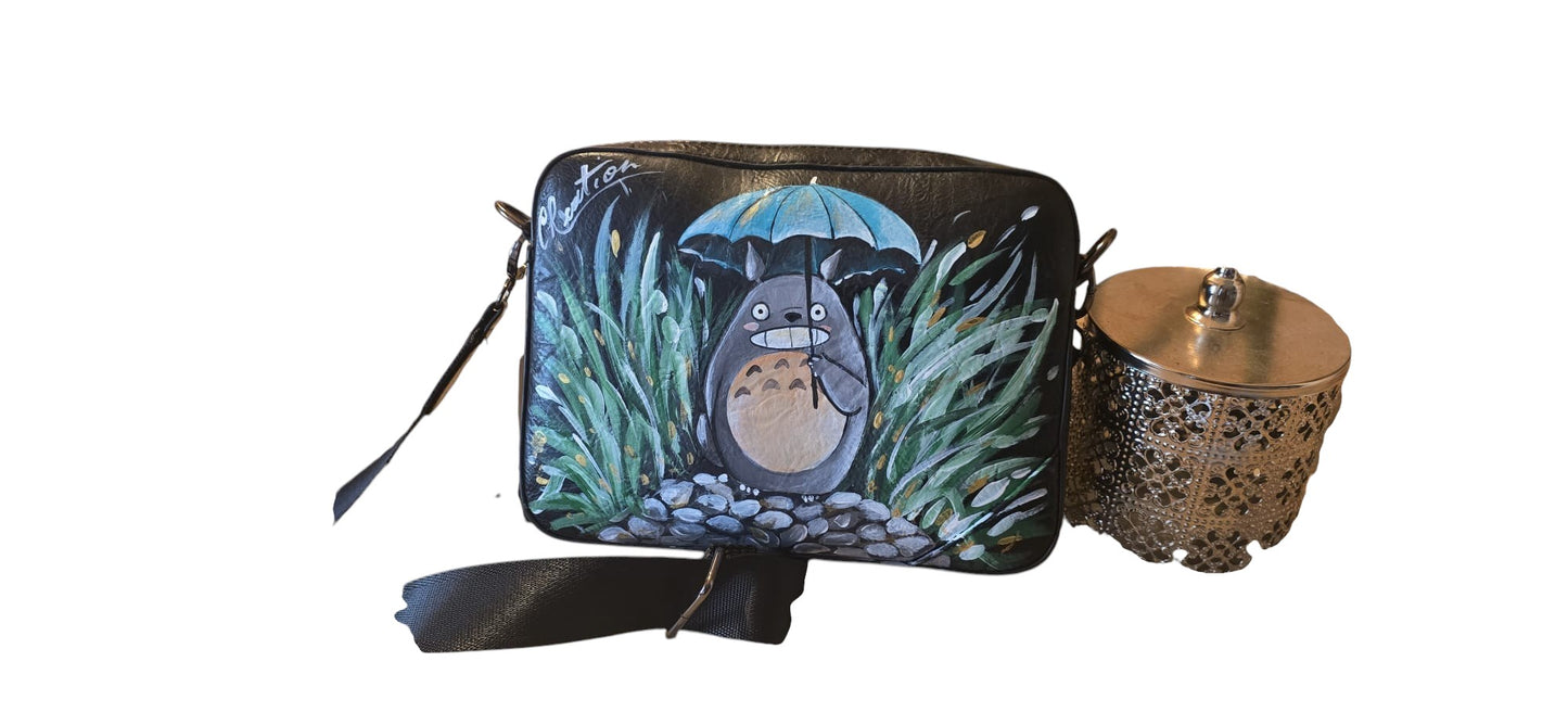 Totoro Borsa Dipinta a Mano